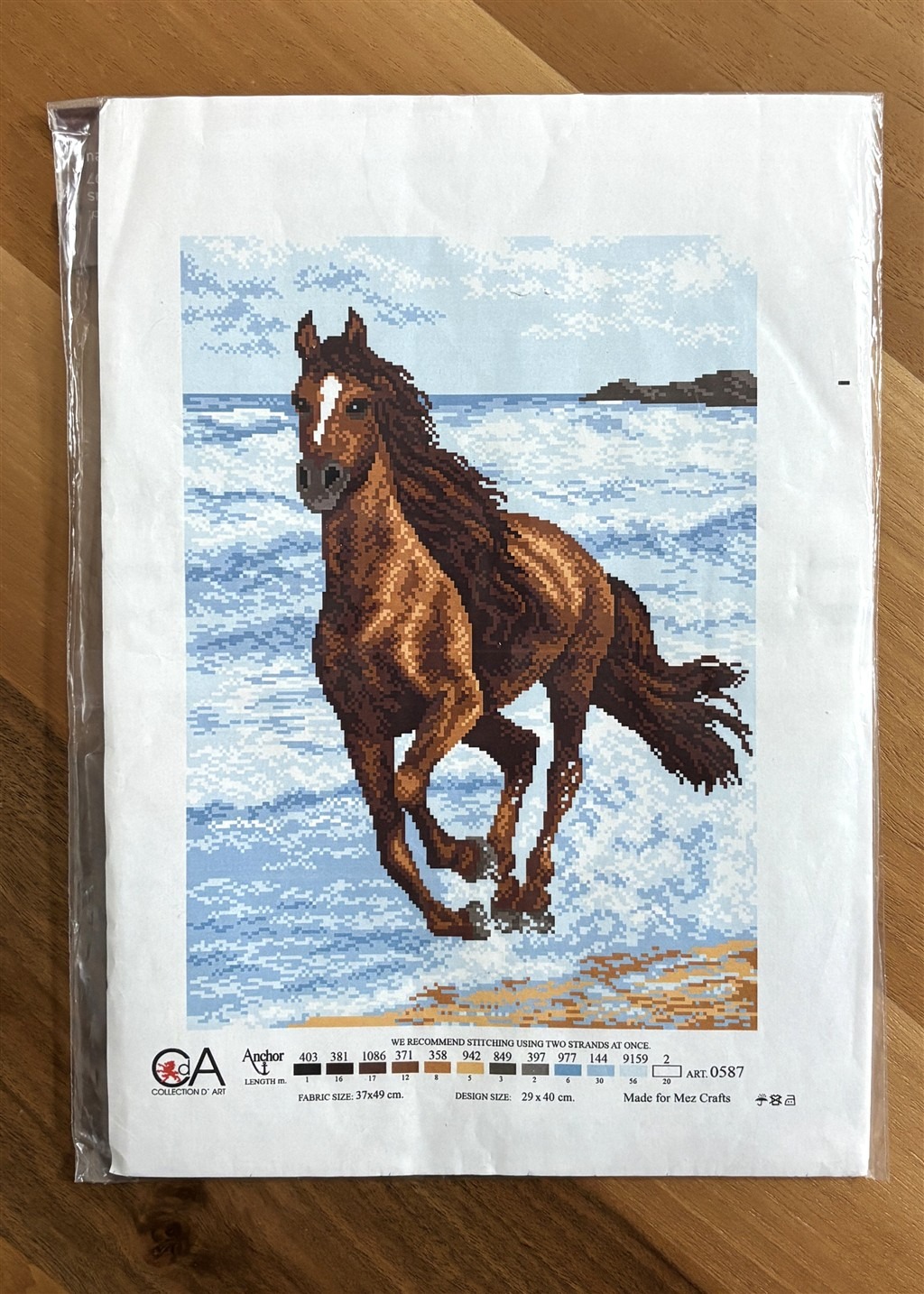 Collection D'art Baskılı Kanaviçe At Temalı