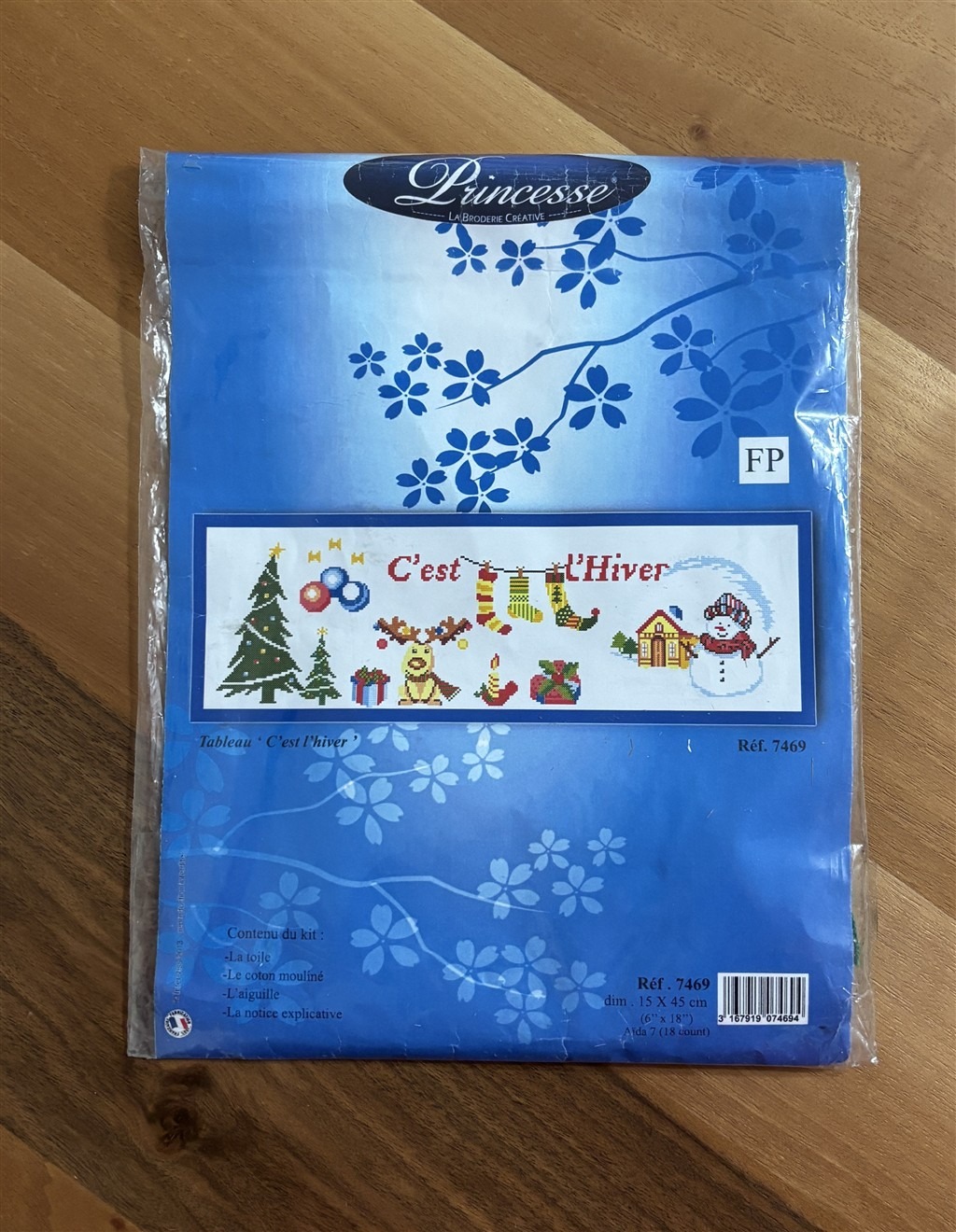 Prencesse Kanaviçe Kit 5X45 CM Noel Temalı