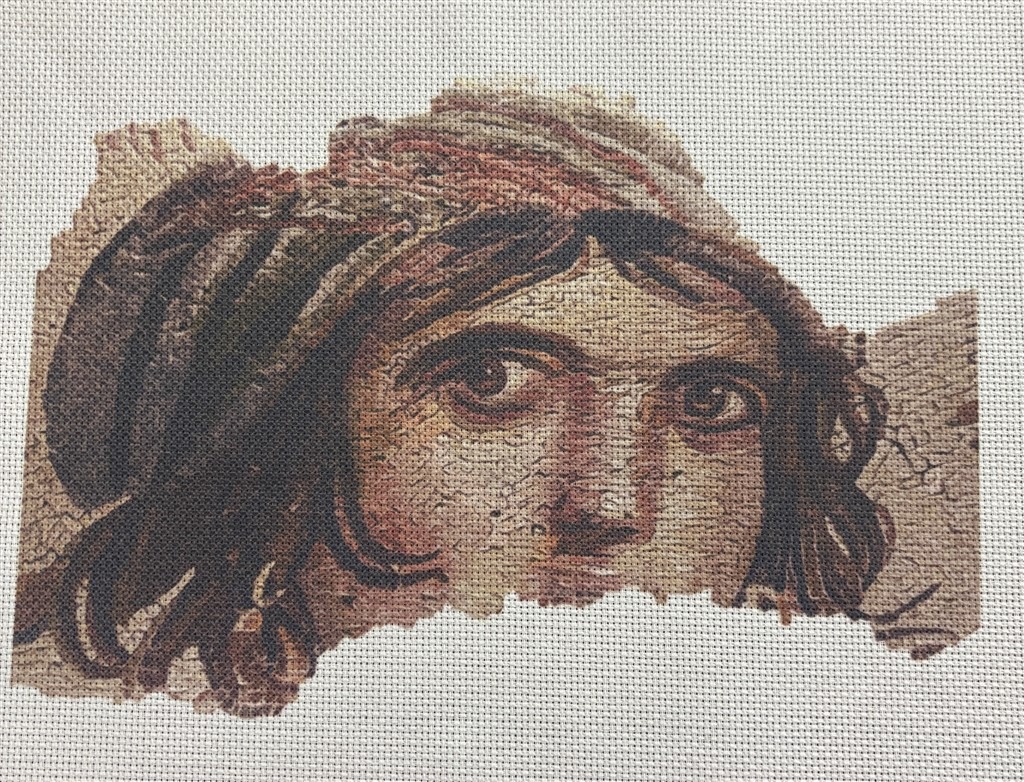 Süblimasyon Baskılı Etamin Zeugma Çingene Kızı Temalı