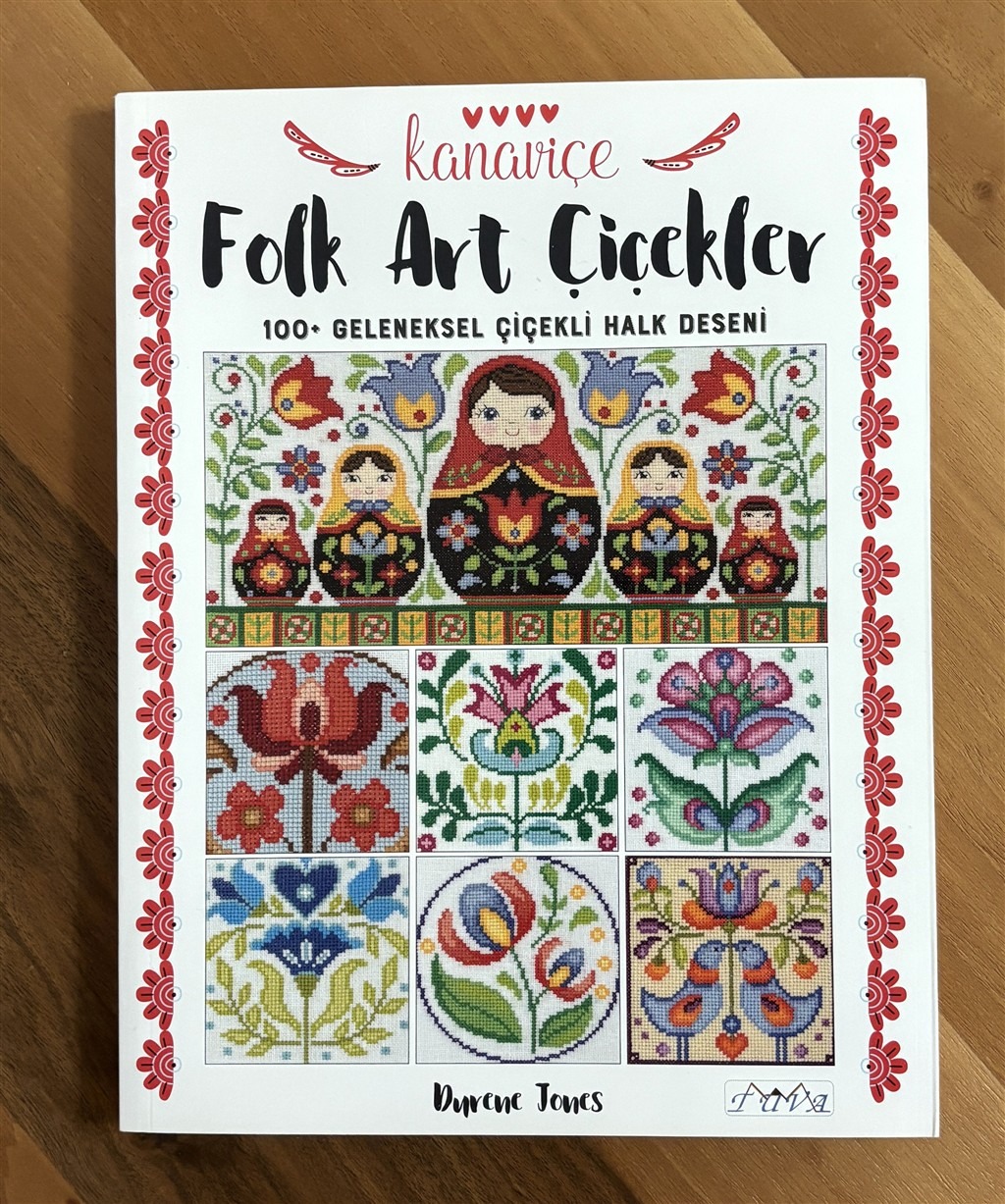 Kanaviçe Folk Art Çiçekler