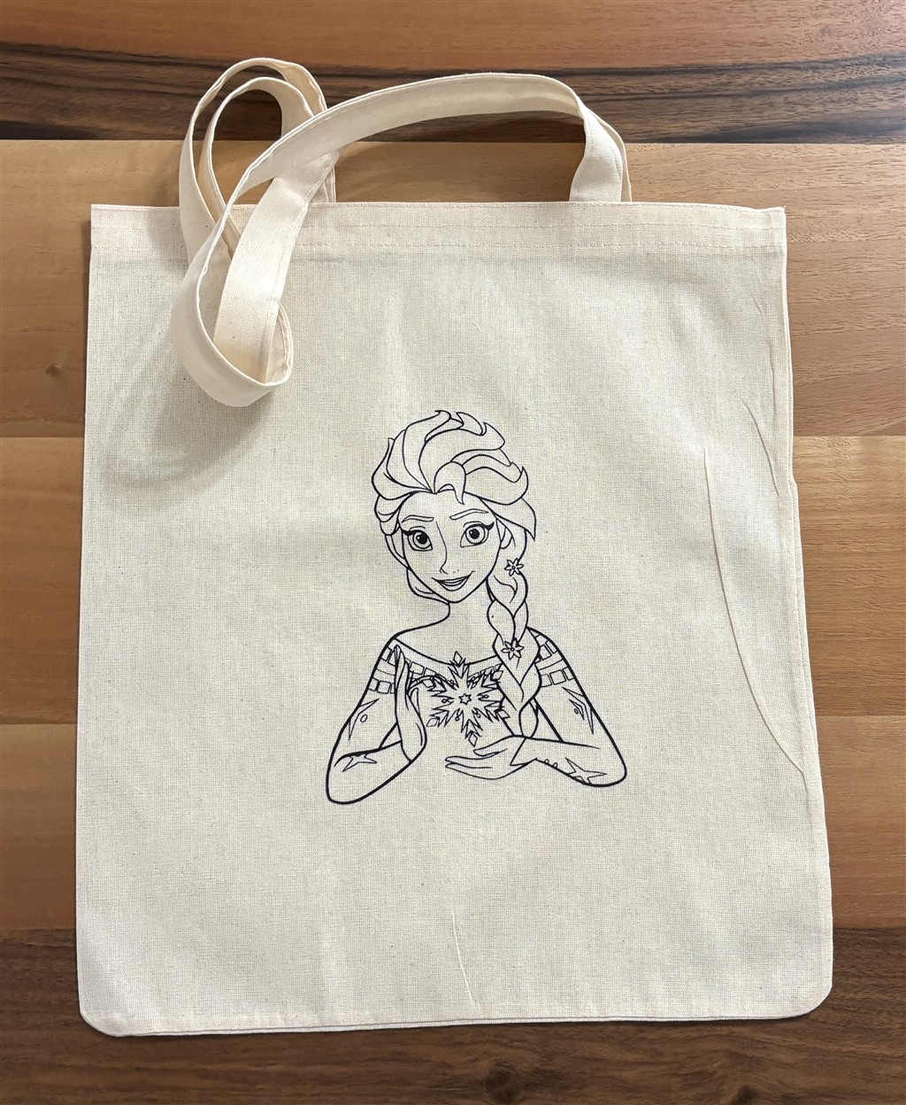 Dtf Baskılı  Bez Çanta  Karlar Kraliçesi Temalı