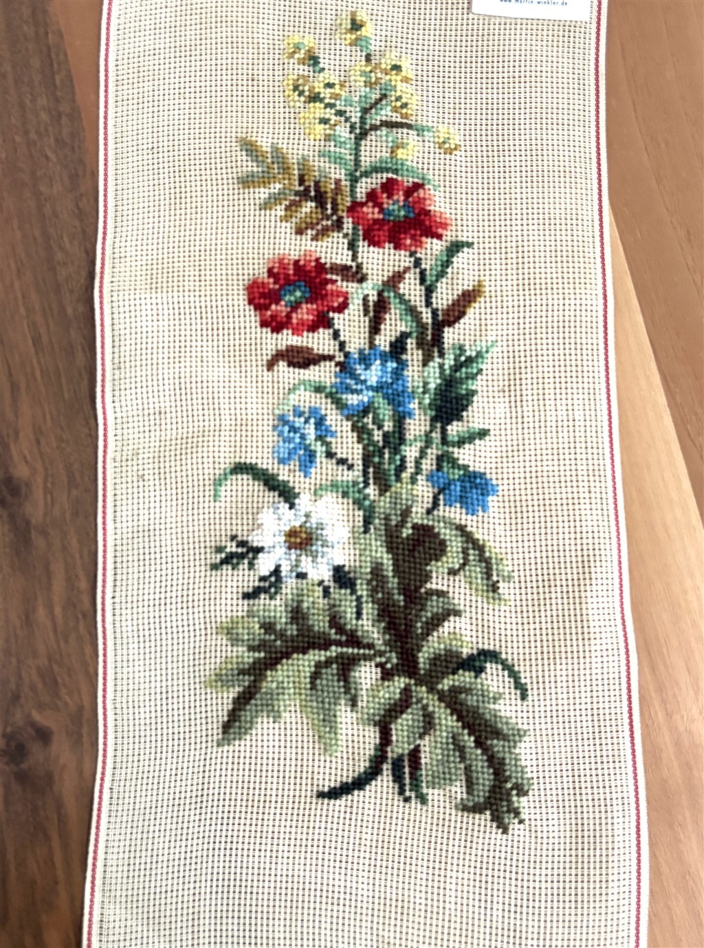 Martin Winkler Teğel Baskılı Goblen Tablo Çiçek Temalı