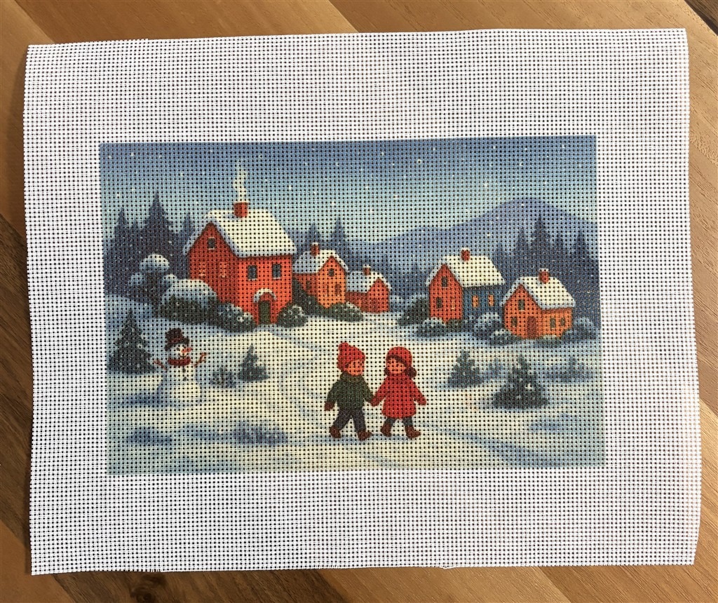 Baskılı Goblen 30x40cm Kar Manzarası