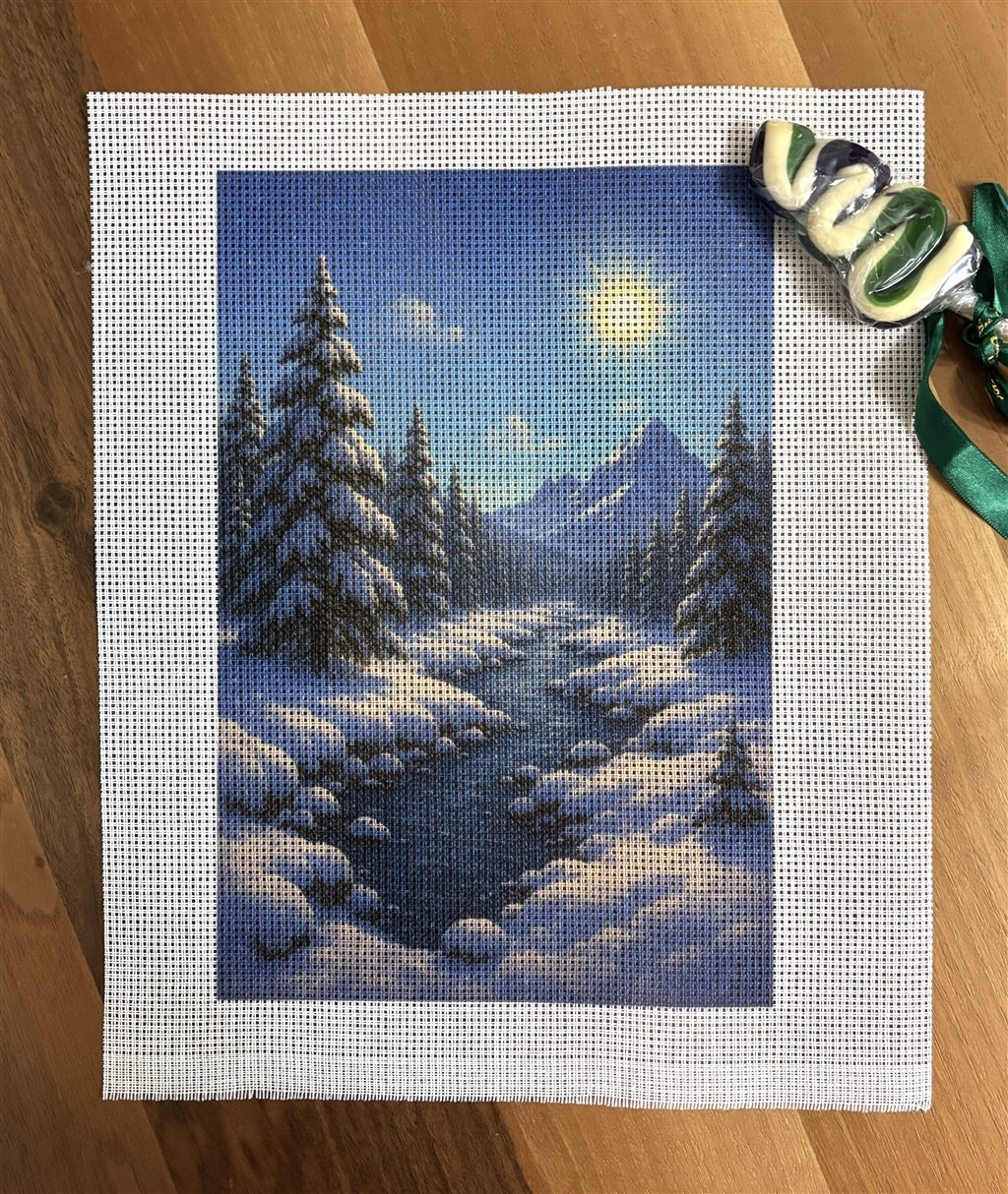 Baskılı Goblen Kar Temalı